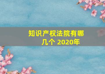 知识产权法院有哪几个 2020年